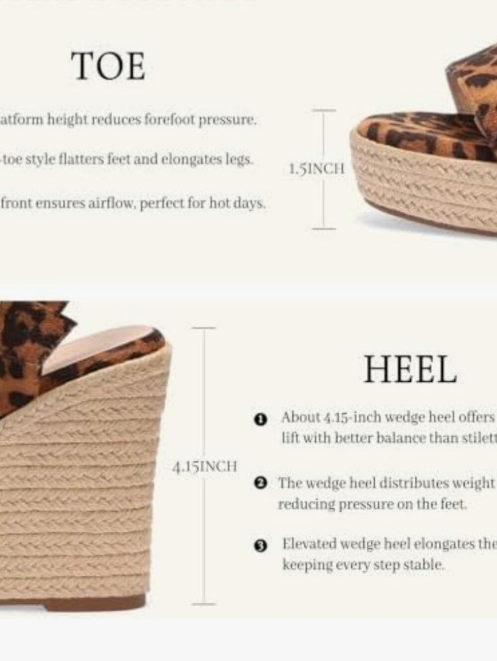 VICKI·VICKI | Leopard Print Platform Wedge Sandal | U.S. Women's 8.5/EU 39 - Picture 13 of 13